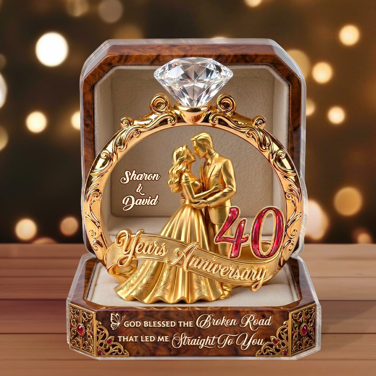 From Our First Kiss Till Our Last Breath - Personalized Custom Shaped Acrylic Plaque