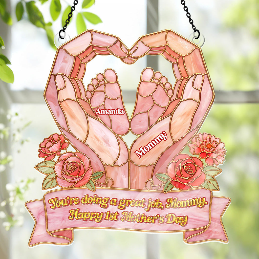 Happy 1st Mother's Day - Personalized Acrylic Suncatcher