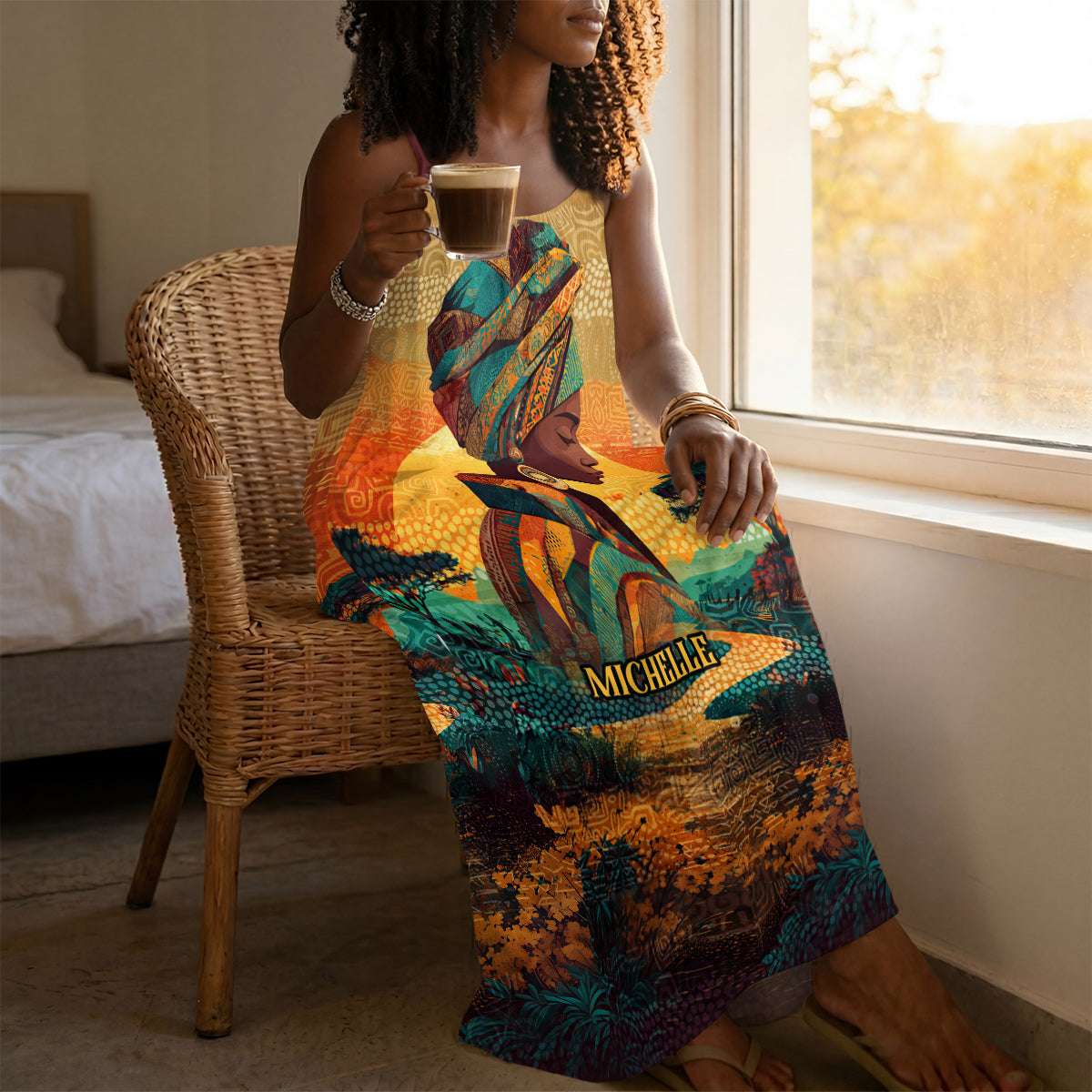 Heritage - Personalized Backless Cami Maxi Dress