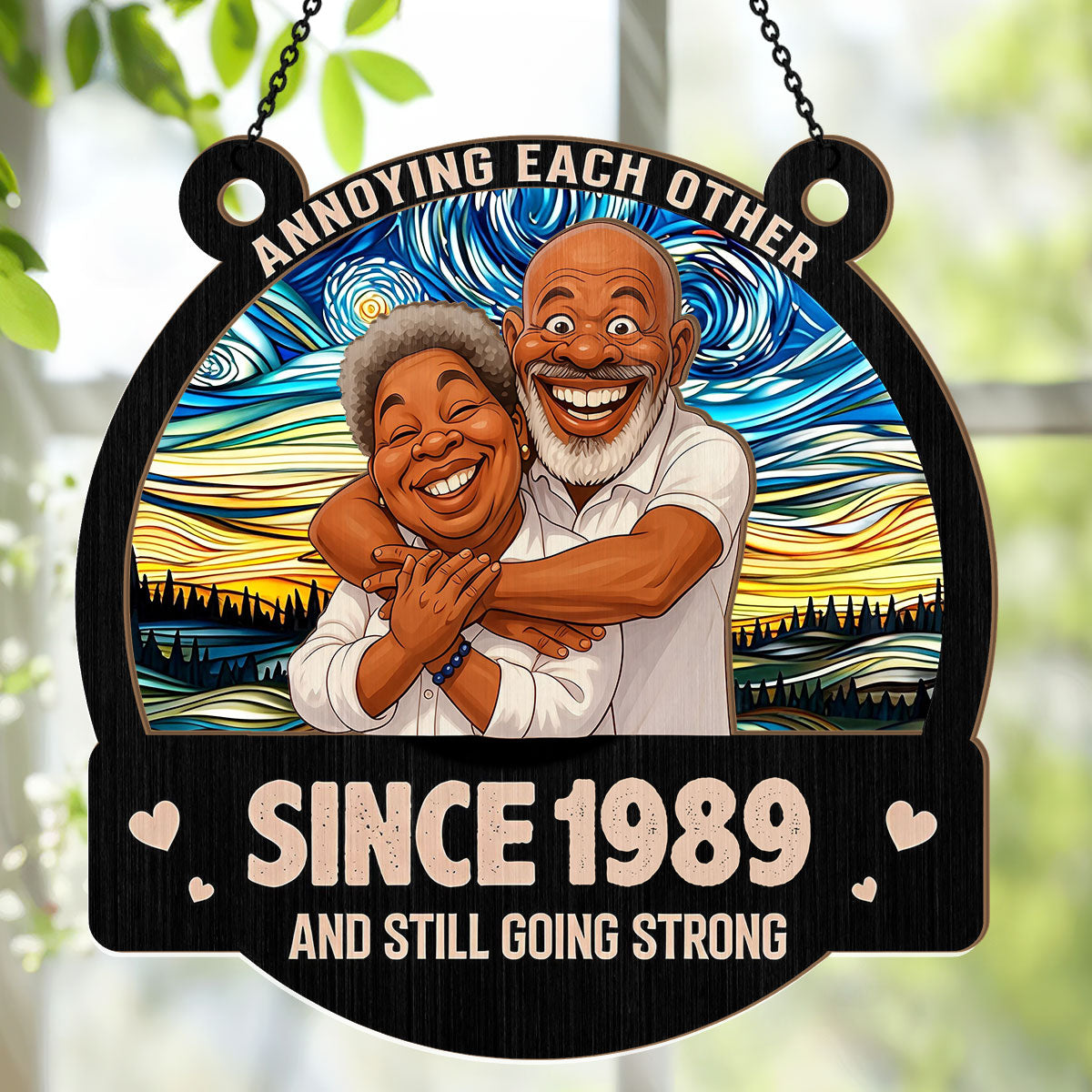 Love You Forever - Personalized Window Hanging Suncatcher