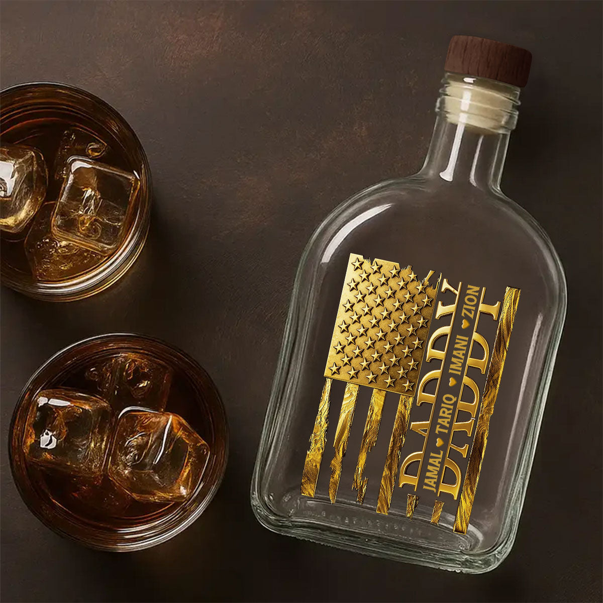 Father's Day Gift For Men - Personalized Whiskey Bottle