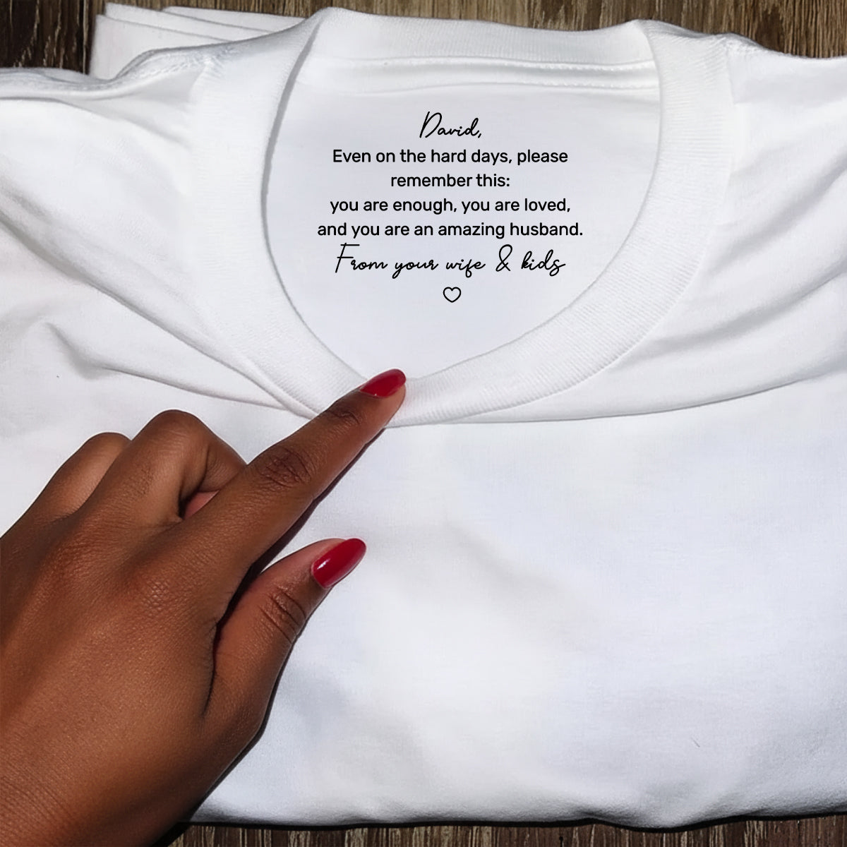 You Are An Amazing Husband - Personalized Shirt With Design Inner Neck