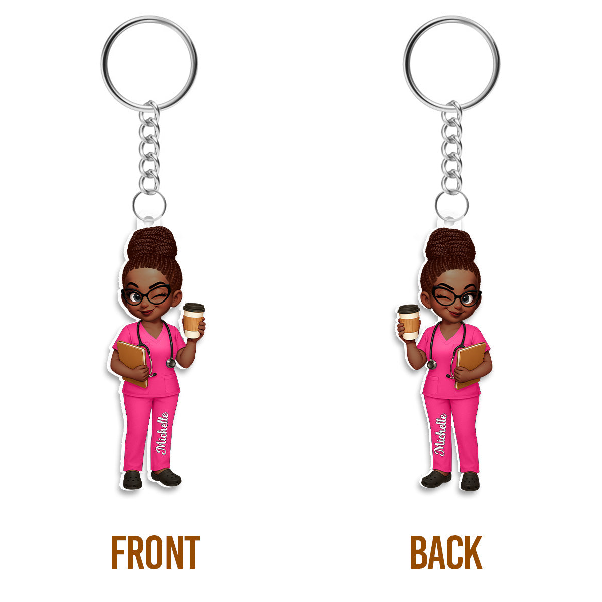 I'm A Nurse - Personalized Acrylic Keychain