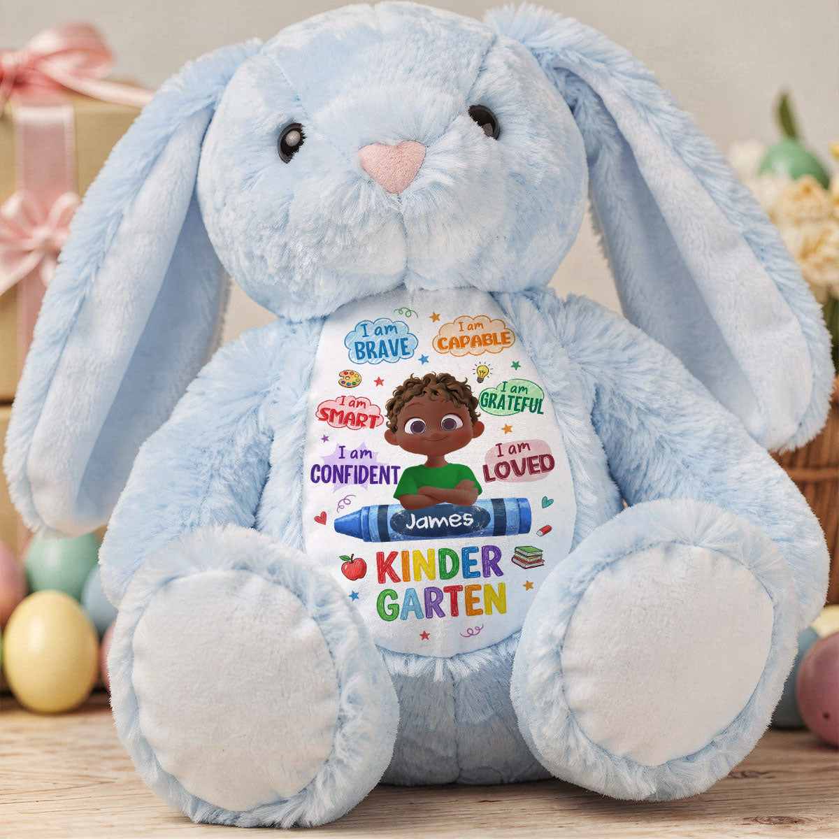 Back To School Affirmations - Personalized Stuffed Bunny