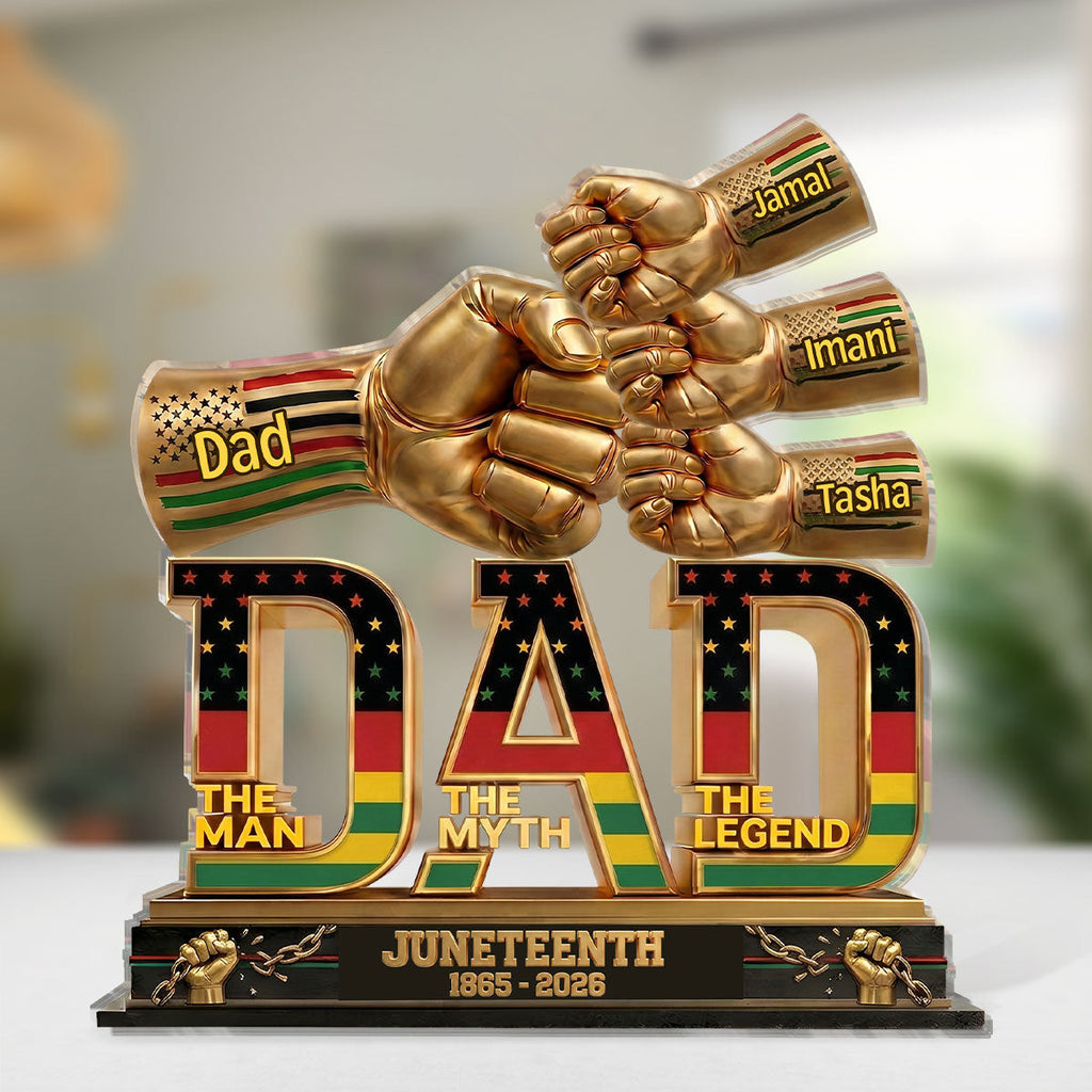 Dad The Man The Myth The Legend - Personalized Custom Shaped Acrylic Plaque