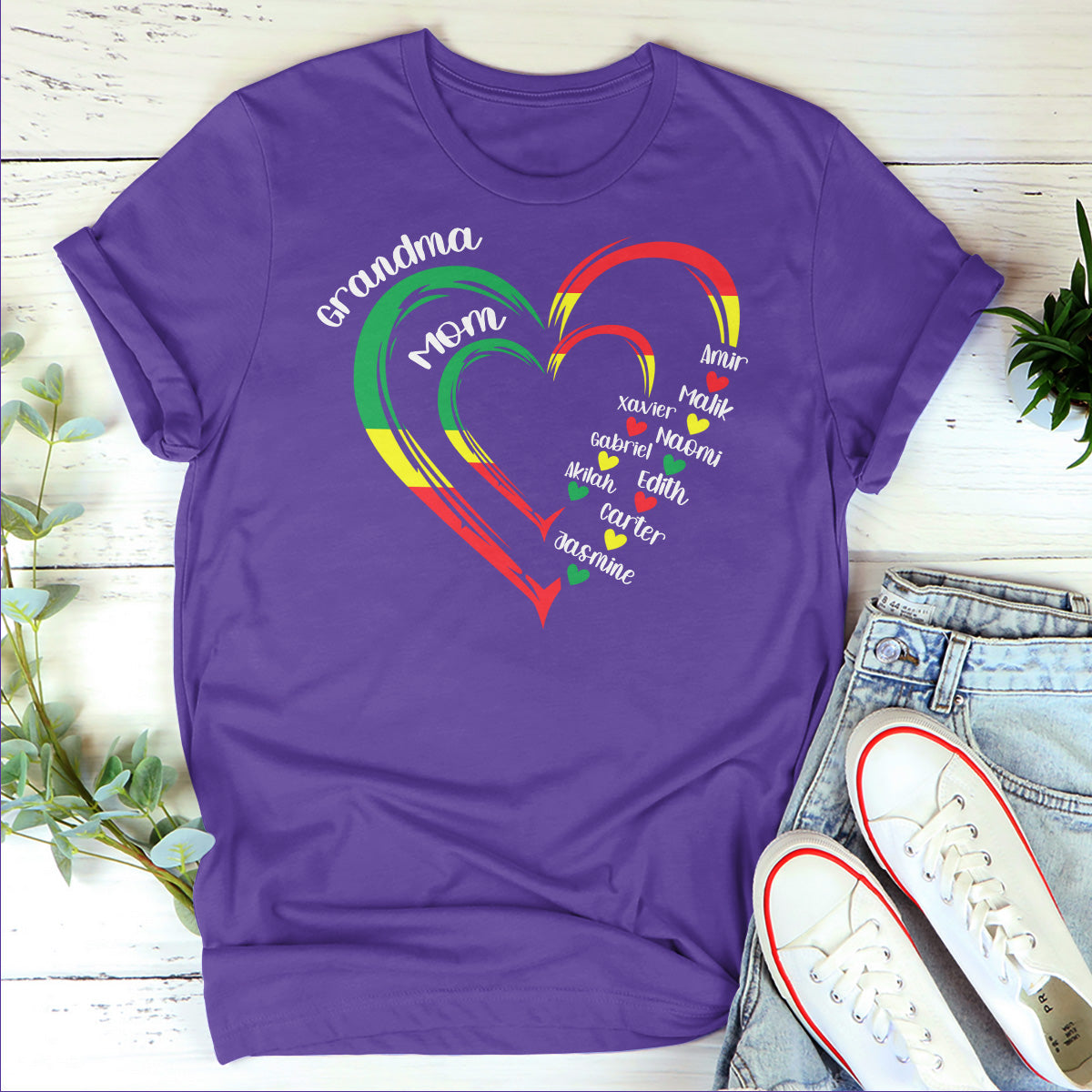 Heart In Heart - Personalized 2D Unisex T-shirt