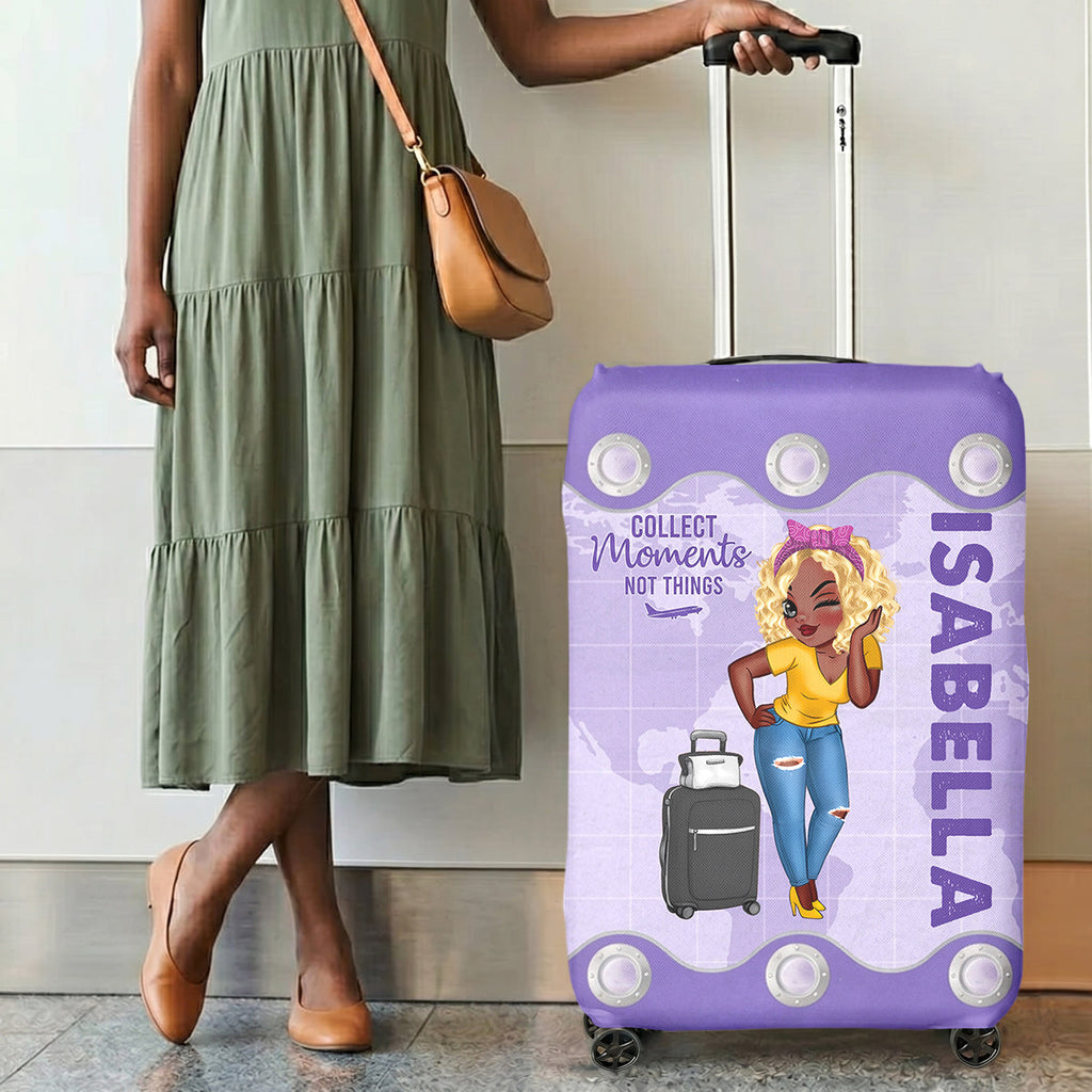 Just A Girl Who Loves Travelling - Personalized Luggage Cover