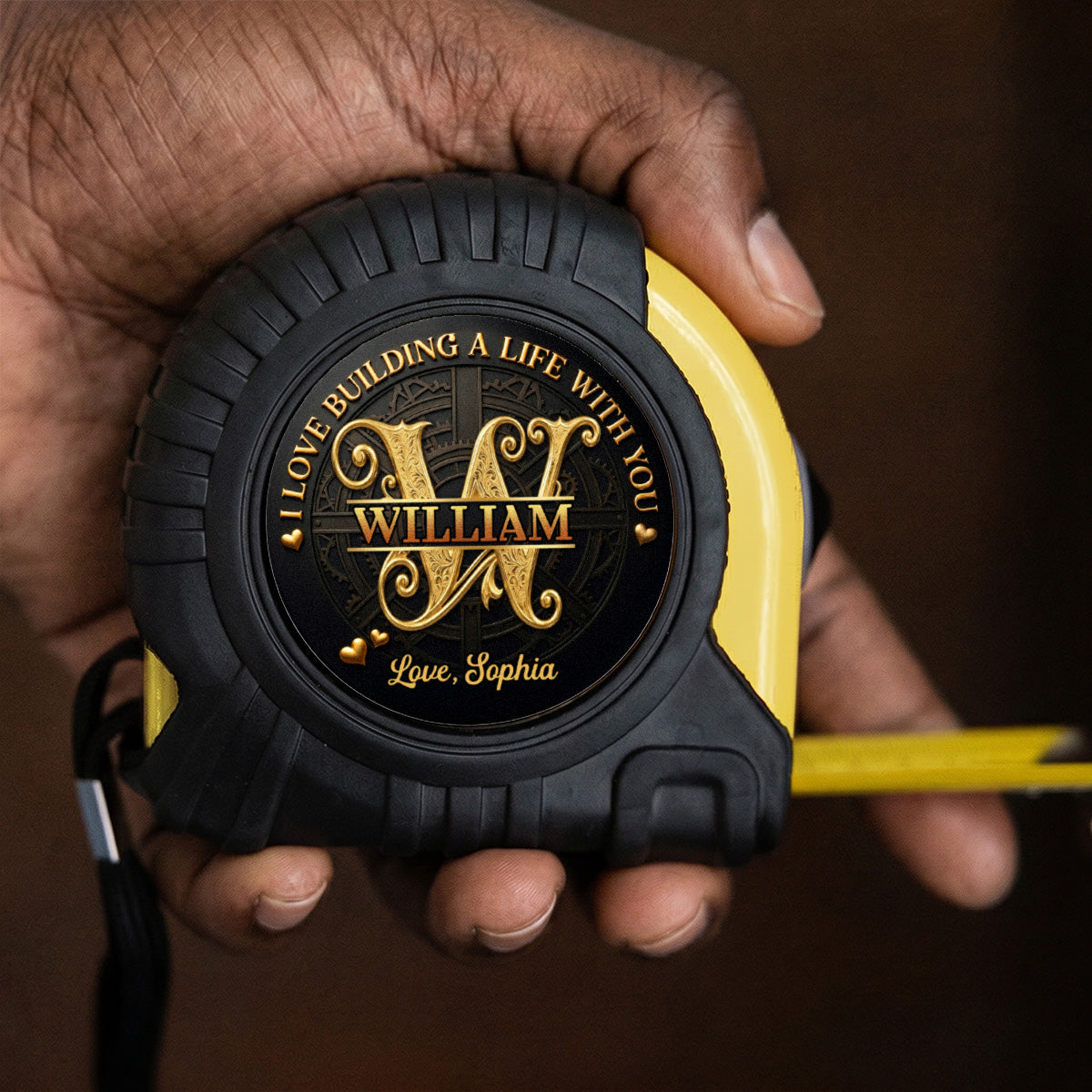I Love Building A Life With You - Personalized Tape Measure