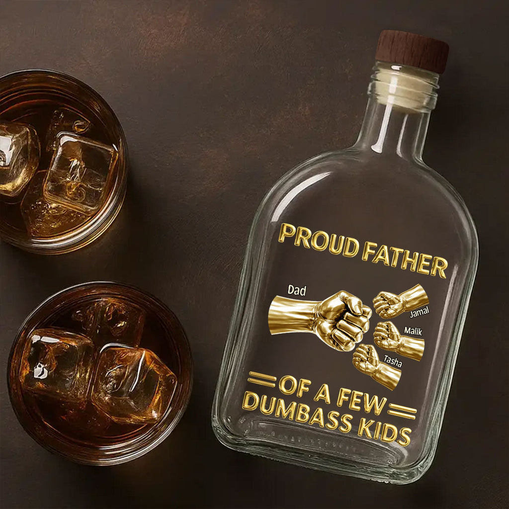 Proud Father - Personalized Whiskey Bottle