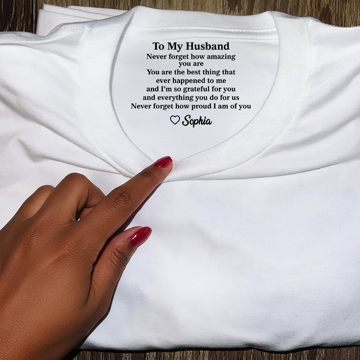 You Are The Best Thing That Ever Happened To Me - Personalized Shirt With Design Inner Neck