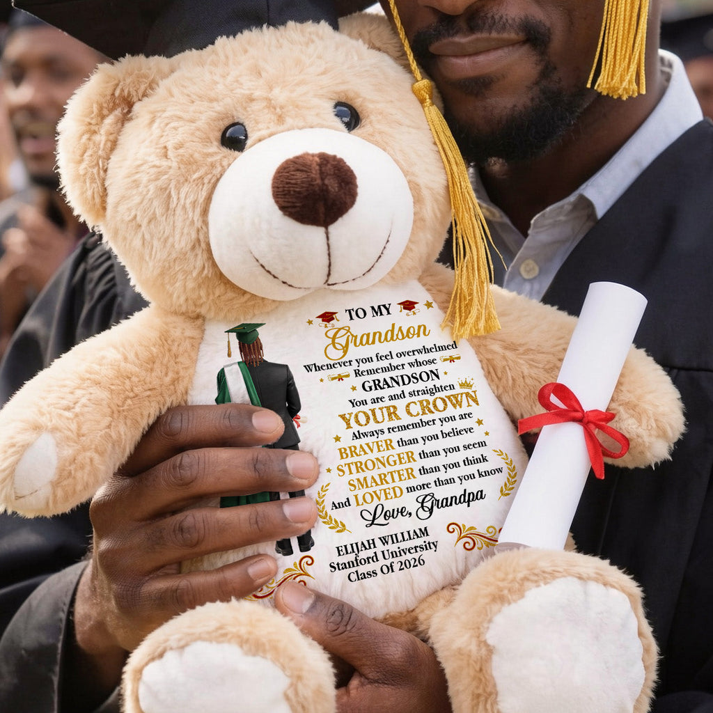 Whenever You Feel Overwhelmed - Personalized Graduation Teddy Bear