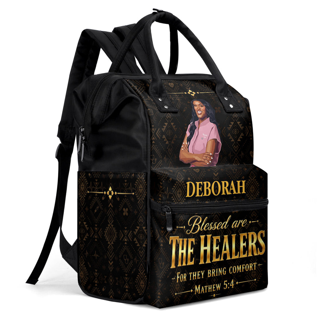 Blessed Are The Healers For They Bring Comfort - Personalized Duckbilled Backpack