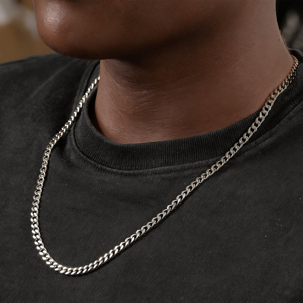 Never Forget That I Love You Dad - Personalized Men's Cuban Link Chain