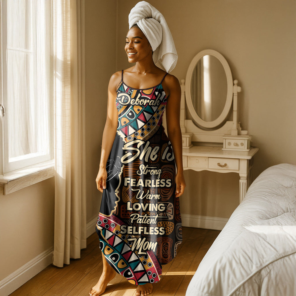 She Is Mom - Personalized Maxi Dress
