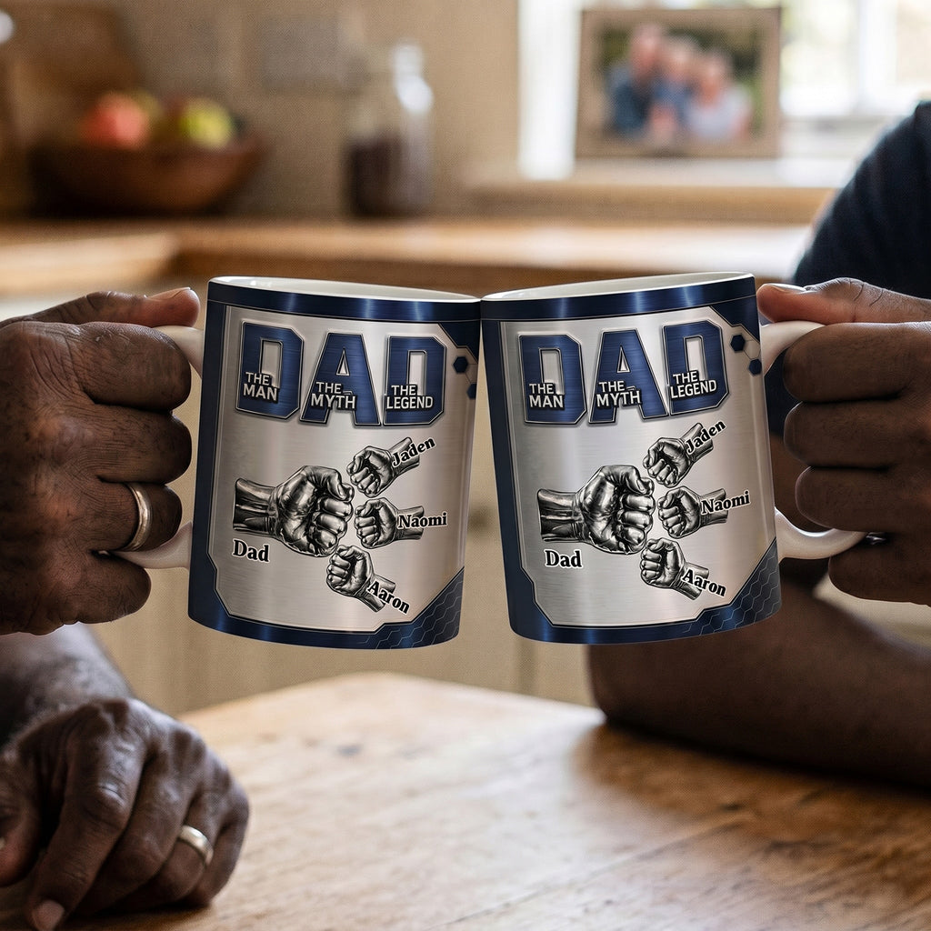 Dad The Man The Myth The Legend - Personalized Ceramic Coffee Mug