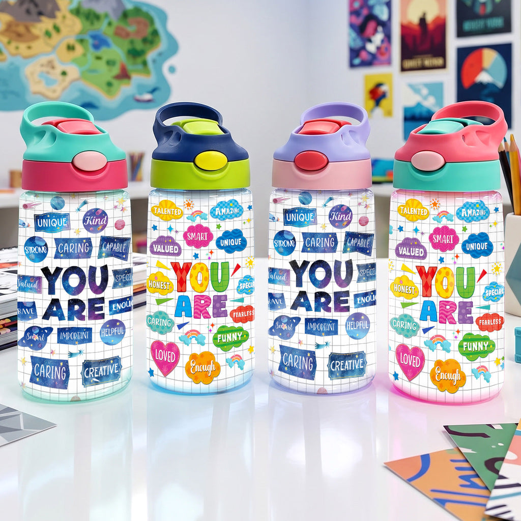 Affirmation Station - Personalized Kid Water Bottle