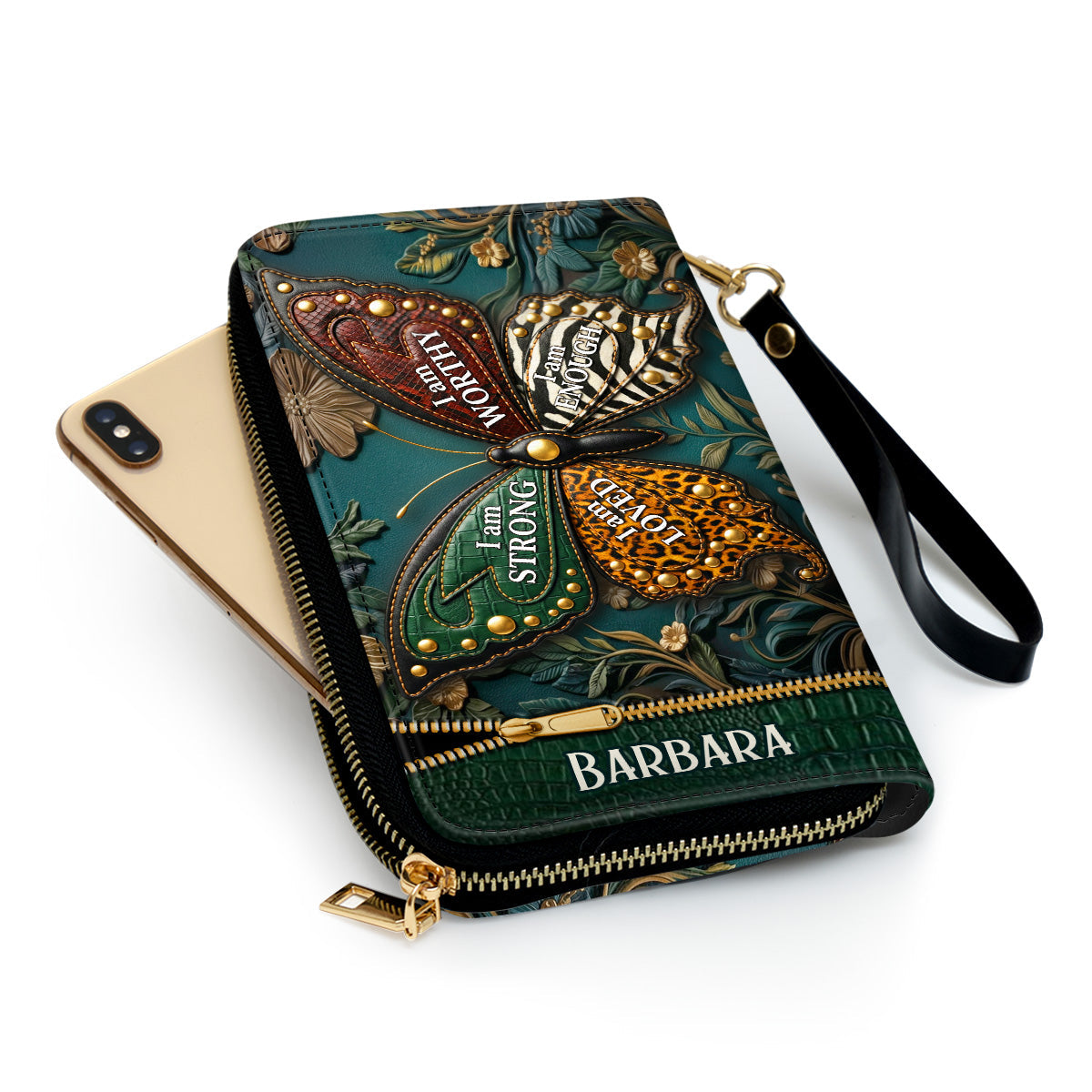 I Am Strong - Personalized Clutch Purse