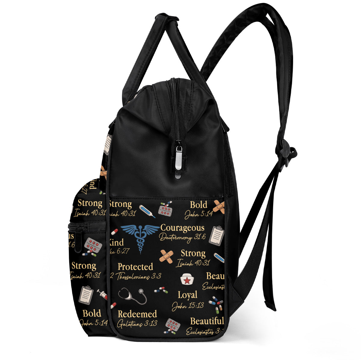God Says I Am A Nurse - Personalized Duckbilled Backpack