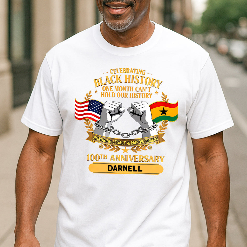 Black History Month - Personalized 2D Unisex T-shirt