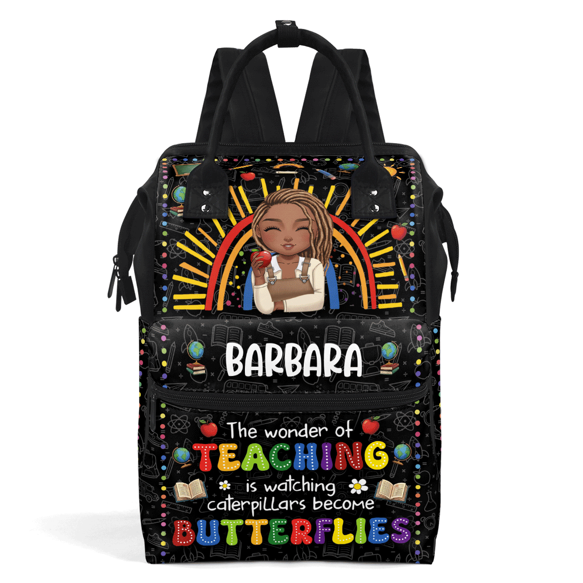 The Wonder Of Teaching - Personalized Duckbilled Backpack