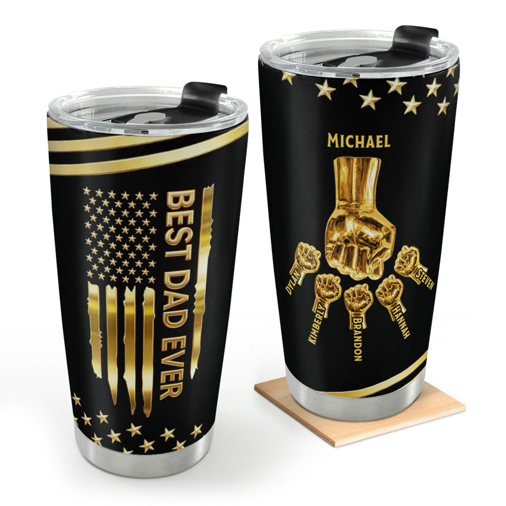 Best Dad Ever - Personalized Stainless Steel Tumbler