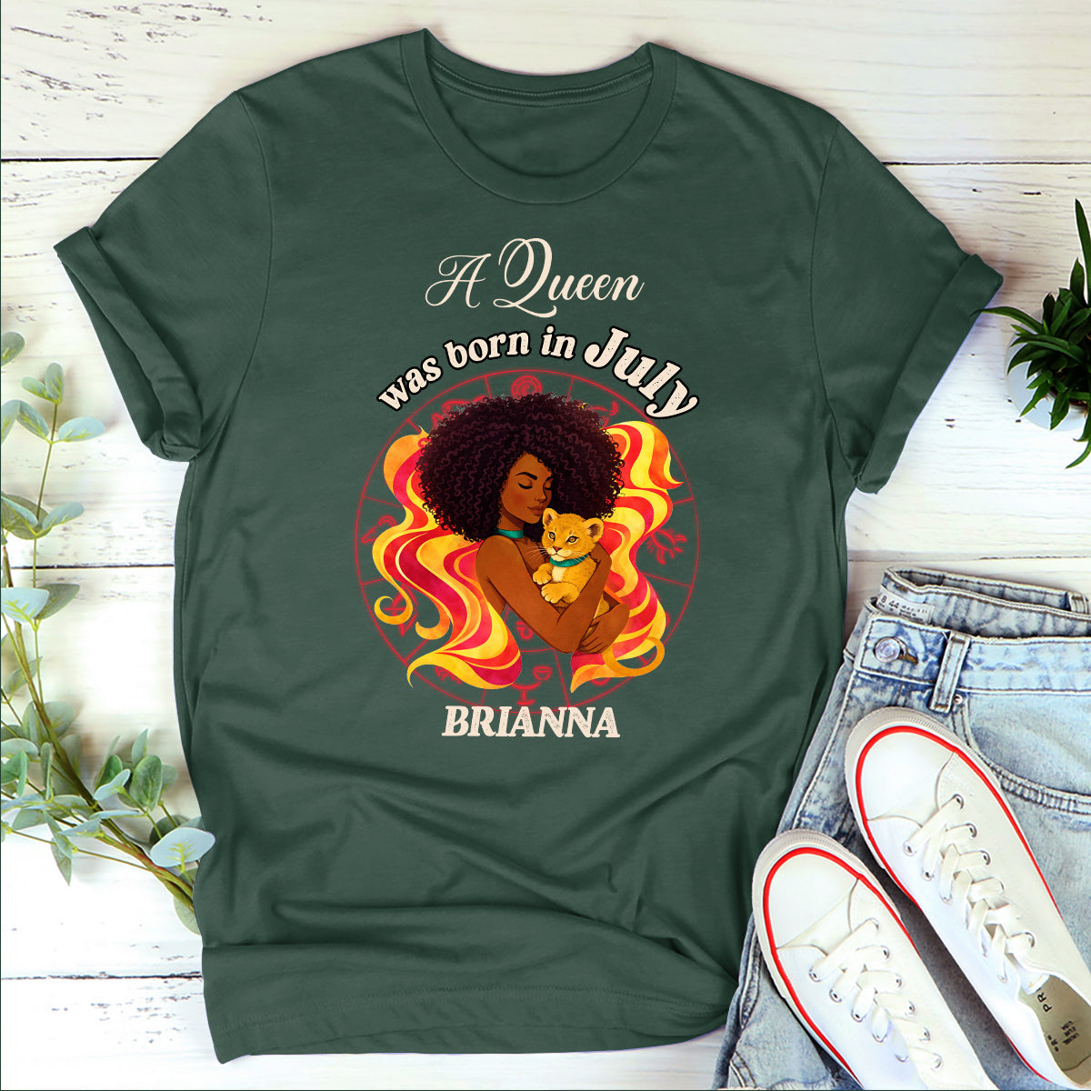 A Beautiful Queen - Personalized 2D Unisex T-shirt