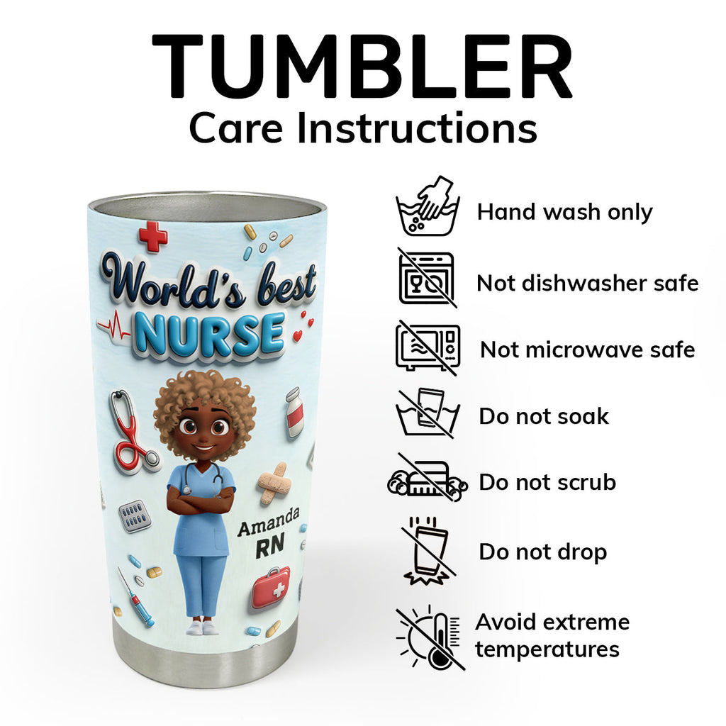I Am A Nurse - Personalized Stainless Steel Tumbler