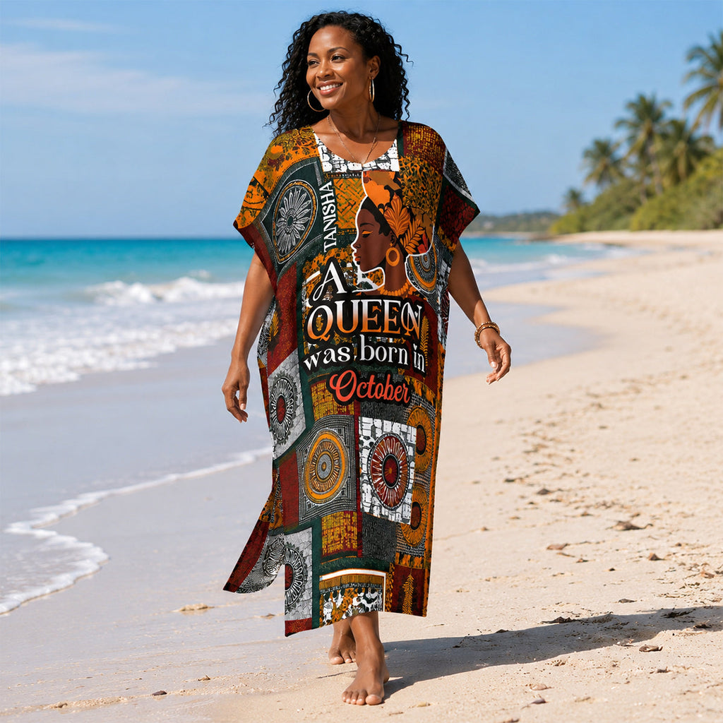 A Beautiful Queen - Personalized Kaftan Dress