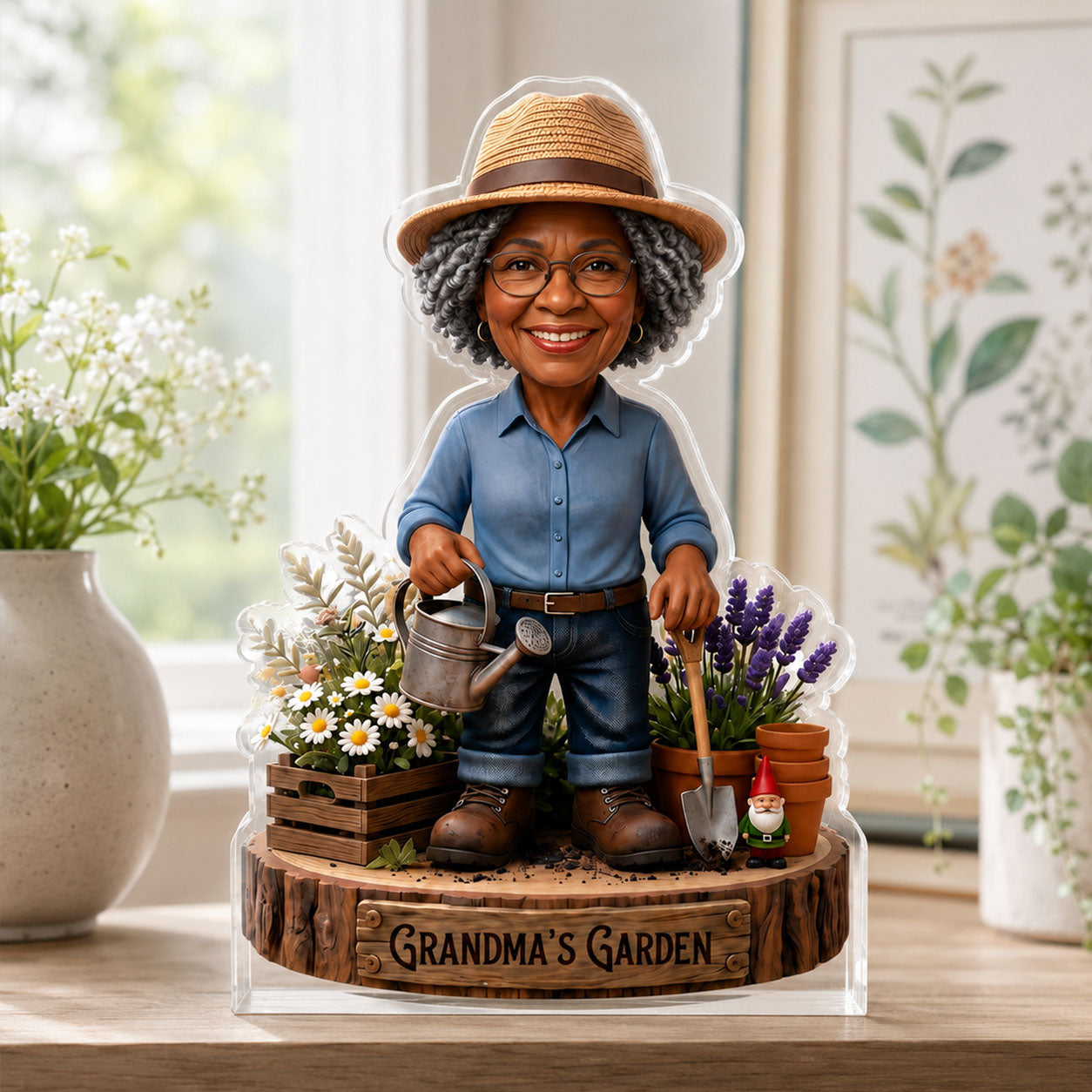 Custom Photo Garden Decor - Personalized Custom Shaped Acrylic Plaque
