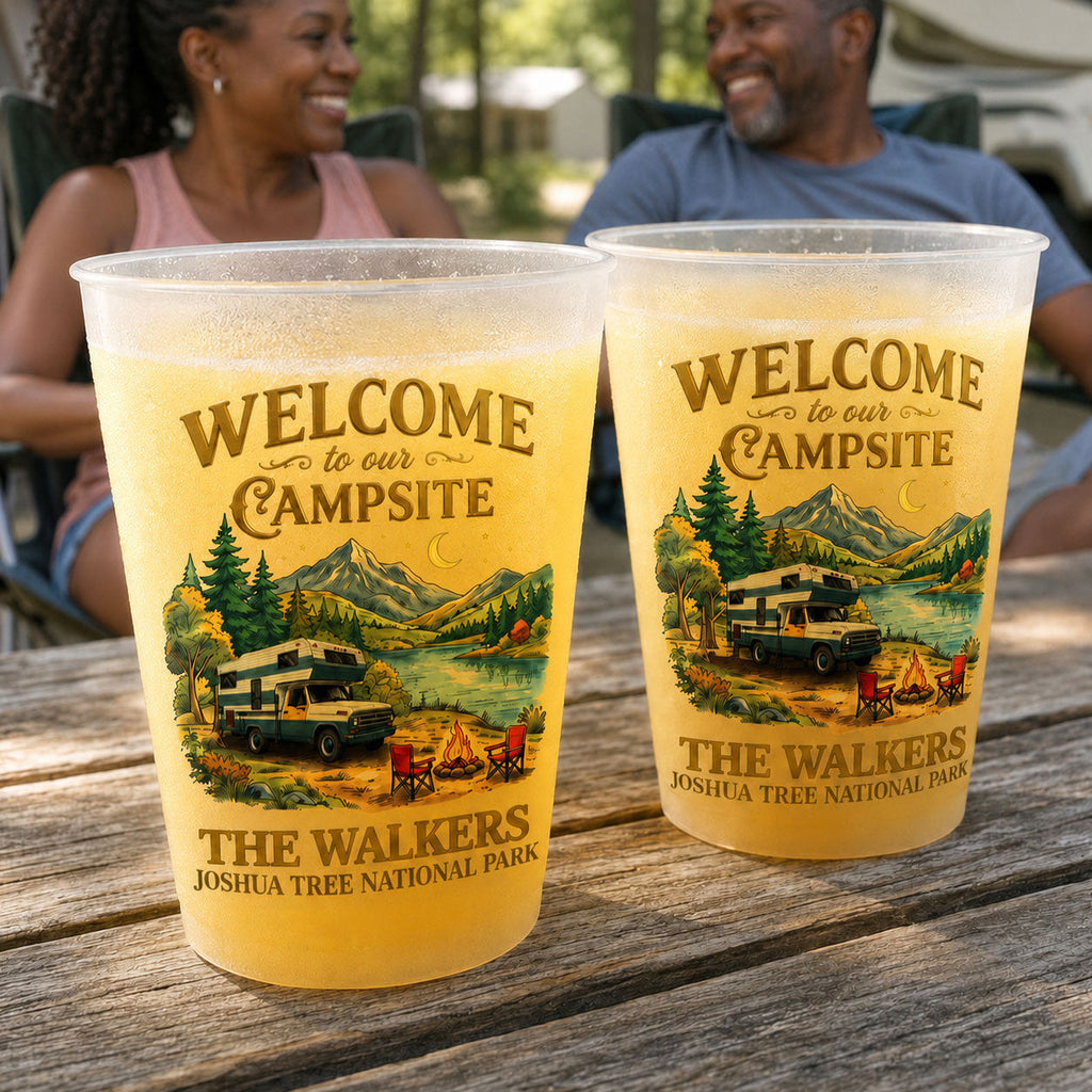 Happy Camper For Life - Personalized Cups
