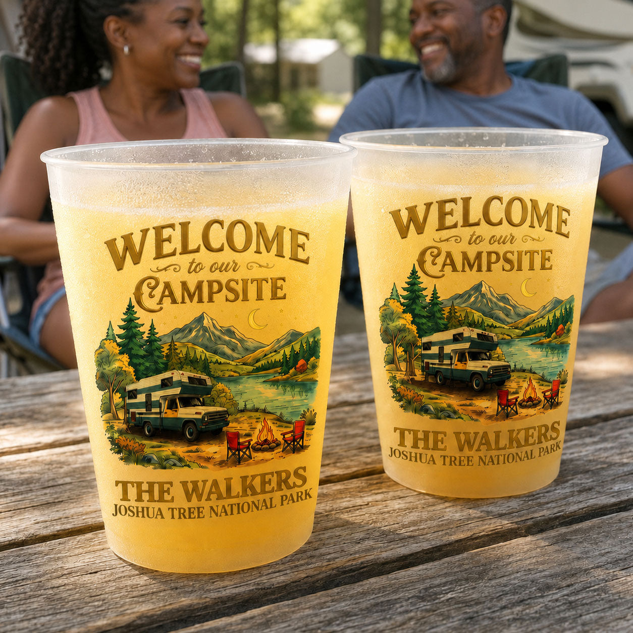 Happy Camper For Life - Personalized Cups