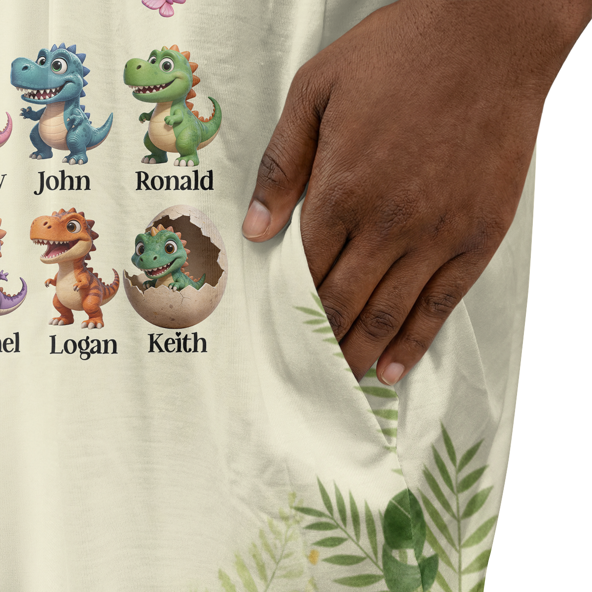 Grandmasaurus And Kids - Personalized Sleep Tee