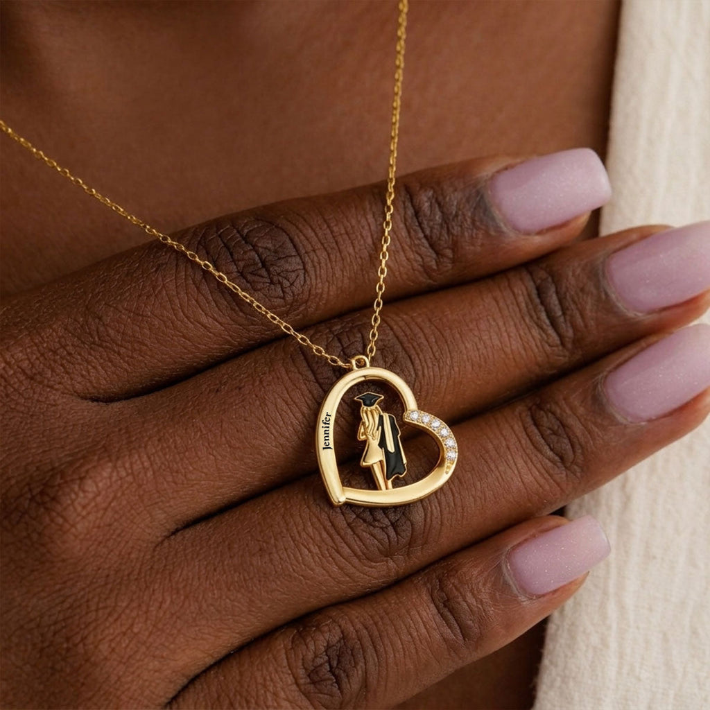 May God Give You The Grace - Personalized Graduation Girl Necklace