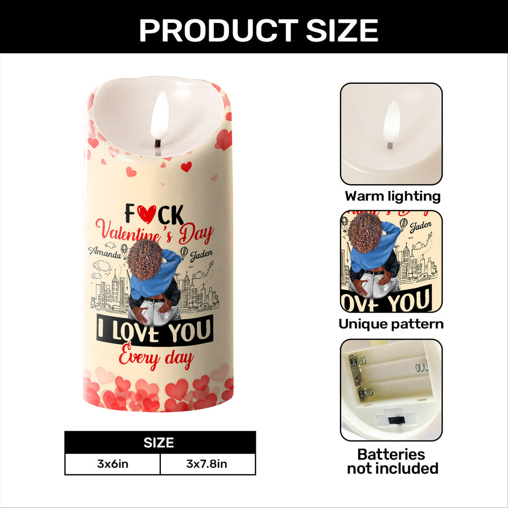 I Love You Every Day - Personalized Flameless LED Candle