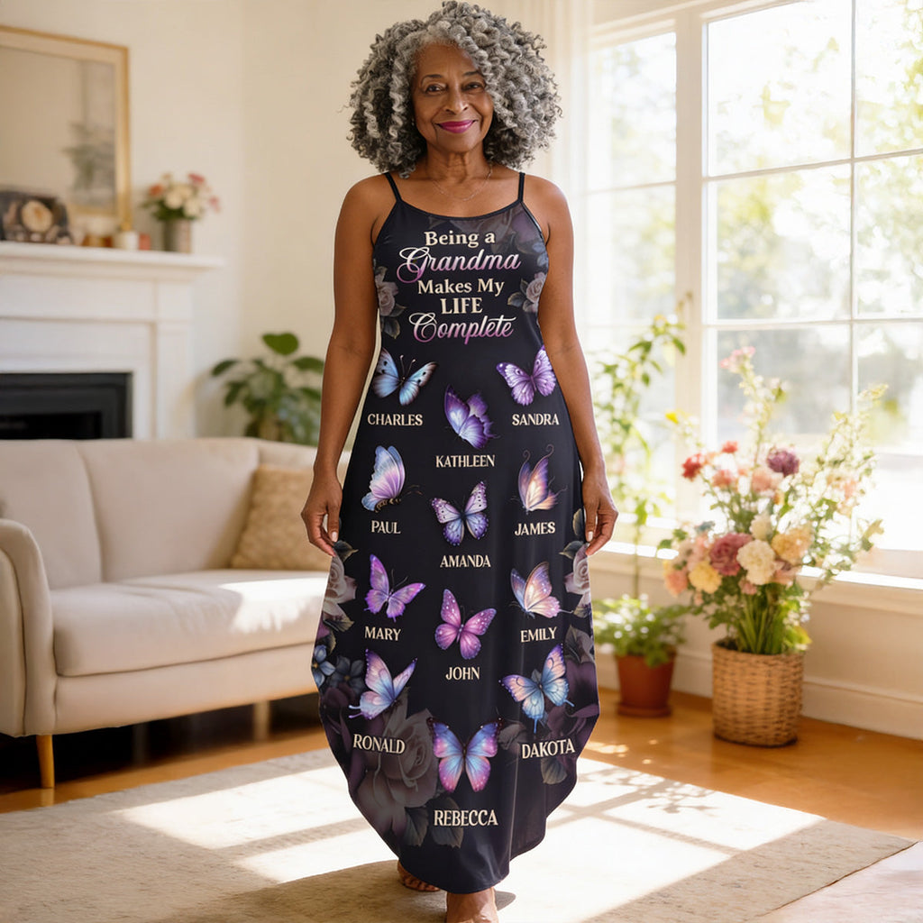 Grandkids Make My Life Complete - Personalized Maxi Dress