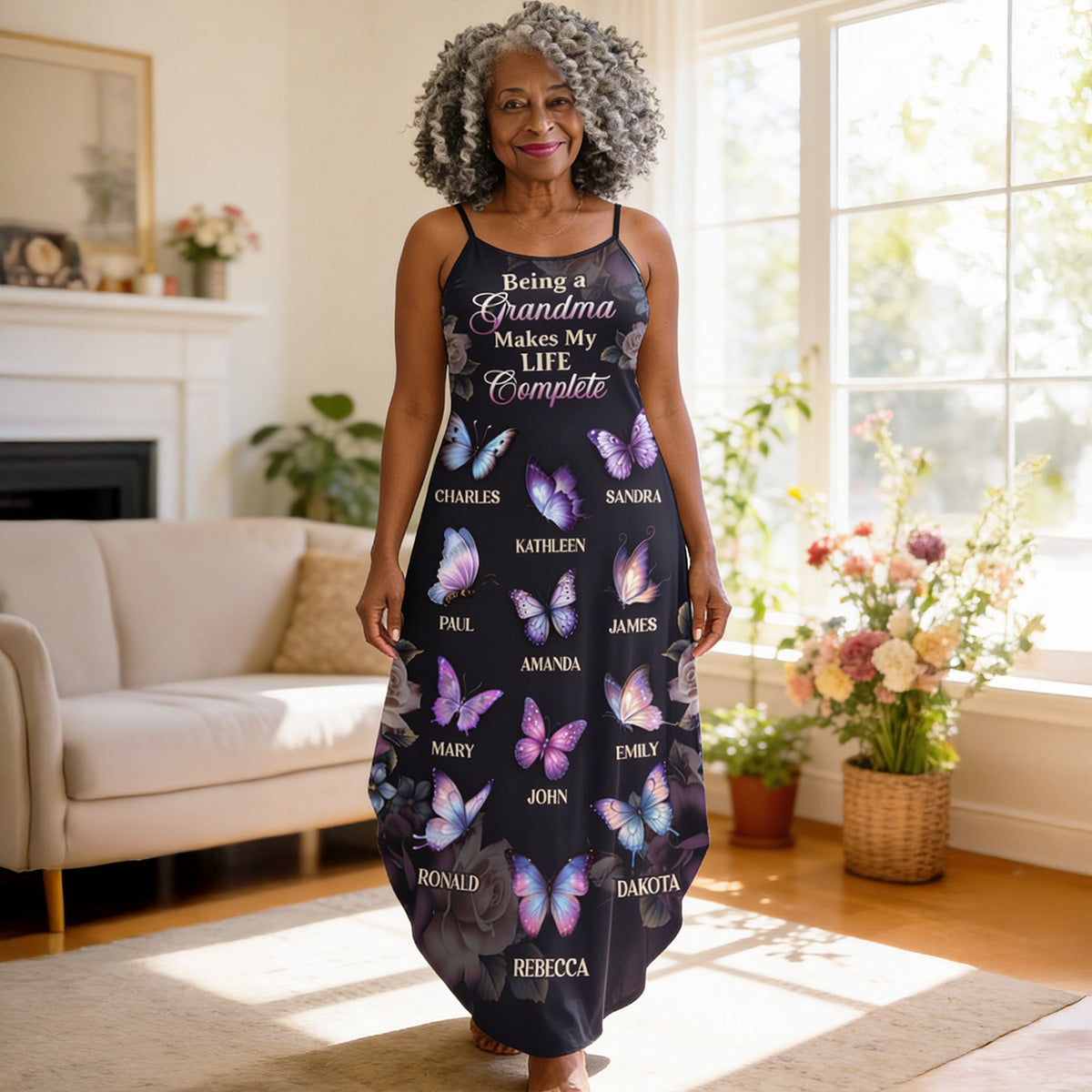 Grandkids Make My Life Complete - Personalized Maxi Dress