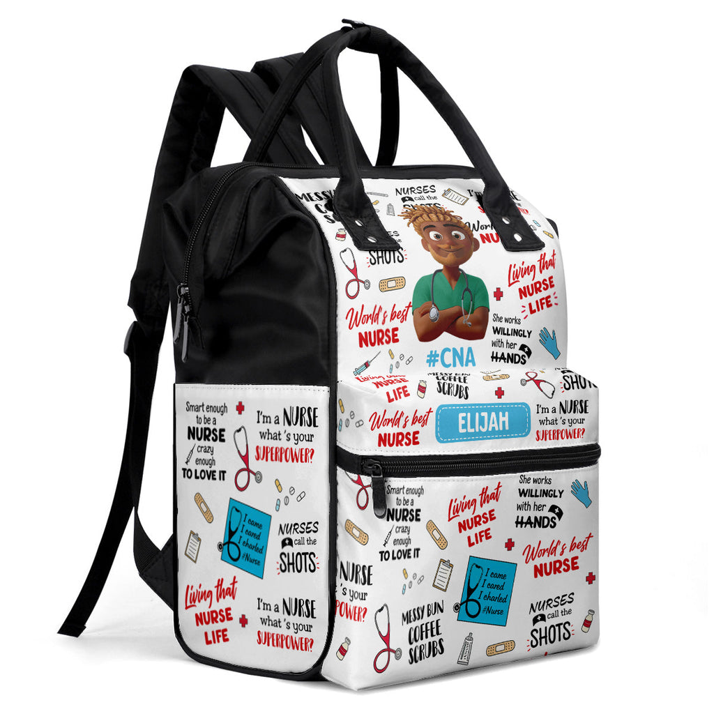 I'm A Nurse What's Your Superpower - Personalized Duckbilled Backpack