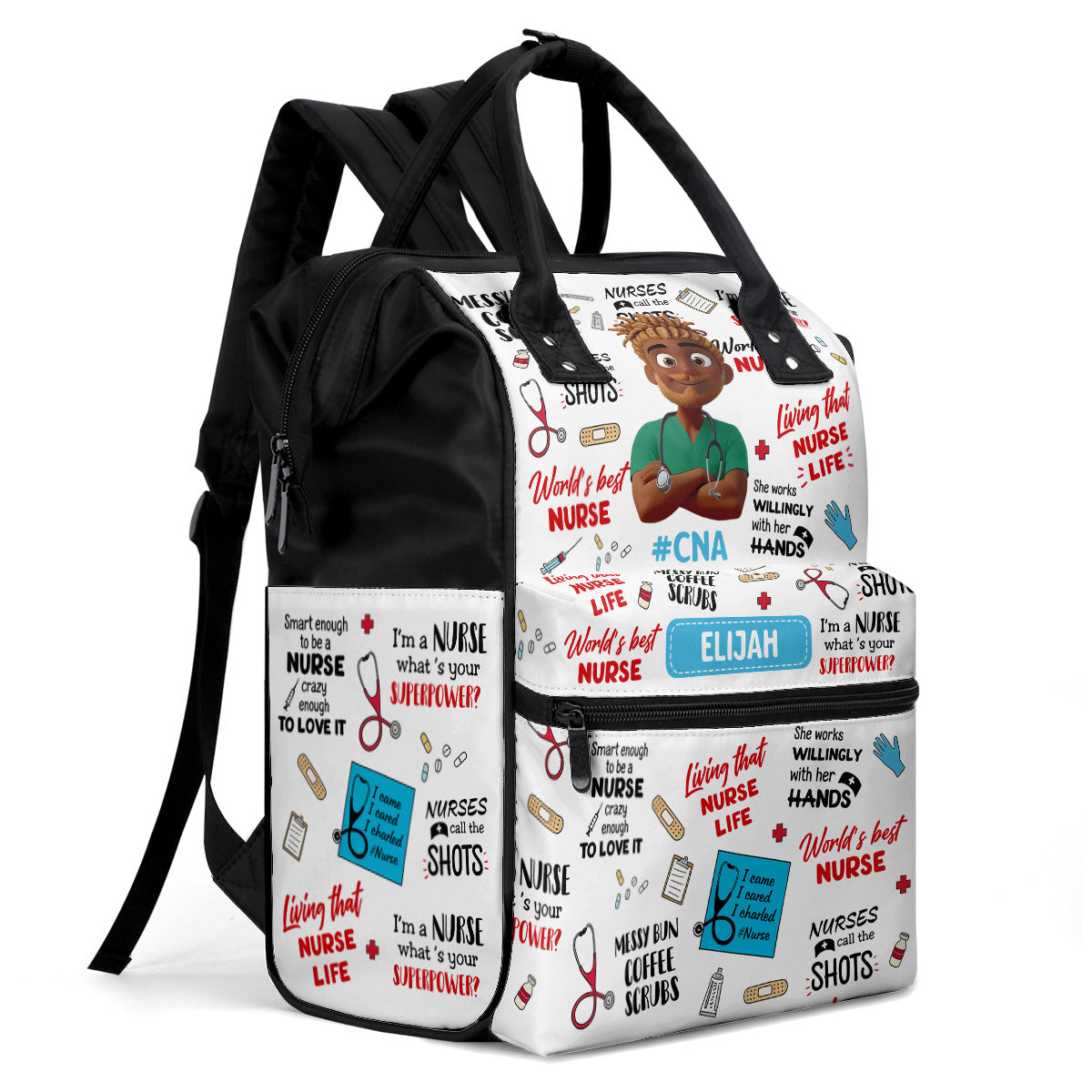 I'm A Nurse What's Your Superpower - Personalized Duckbilled Backpack