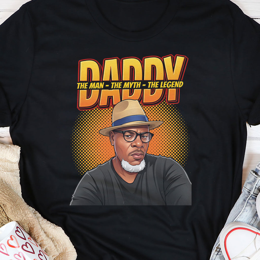 The Man The Myth The Legend Comic  - Personalized 2D Unisex T-shirt