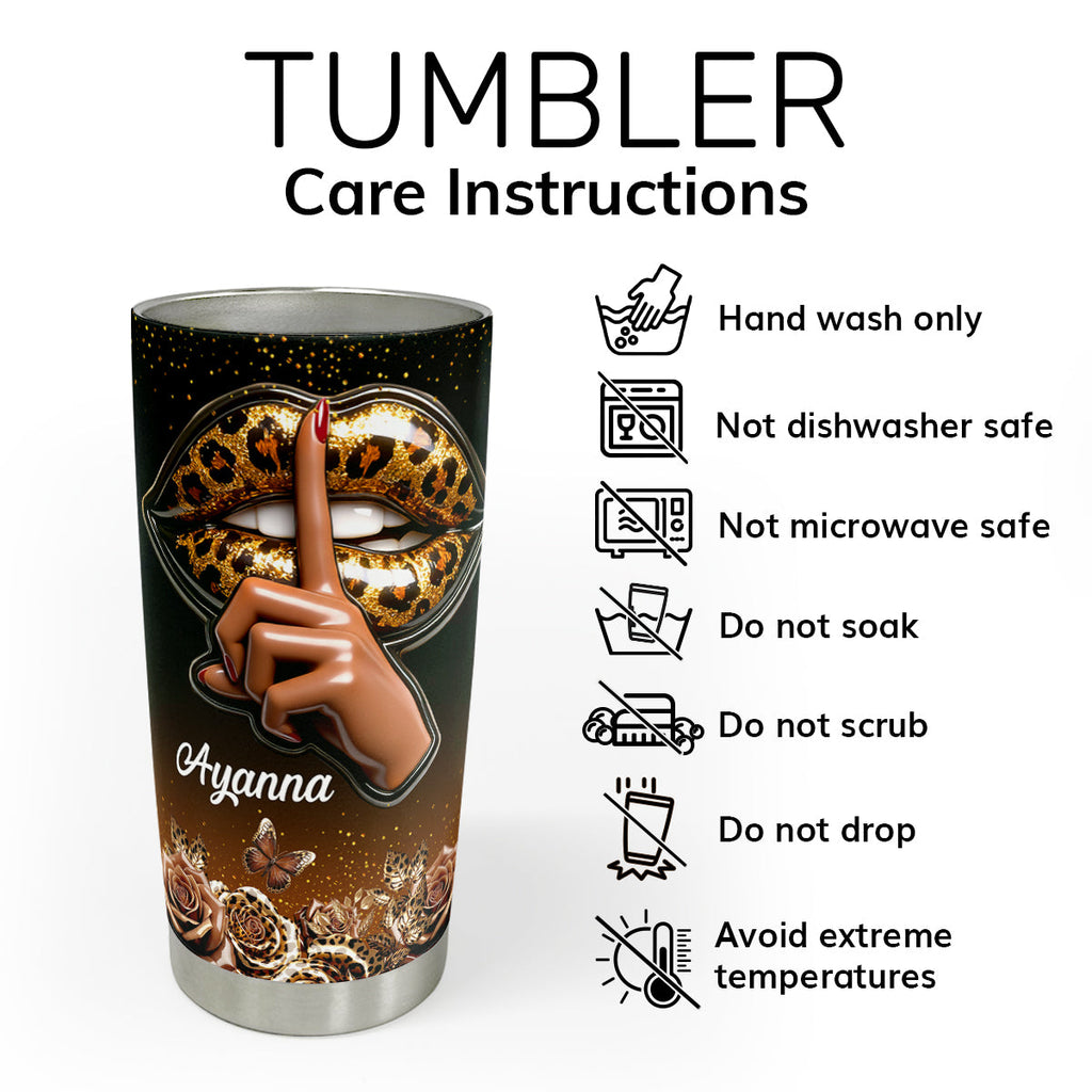 I Am Who I Am Your Approval Isn't Needed - Personalized Stainless Steel Tumbler