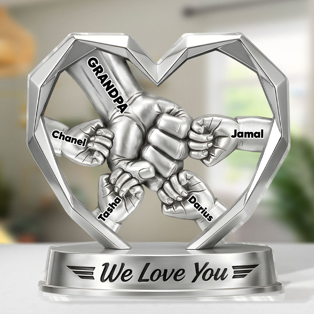 We Love You - Personalized Custom Shaped Acrylic Plaque
