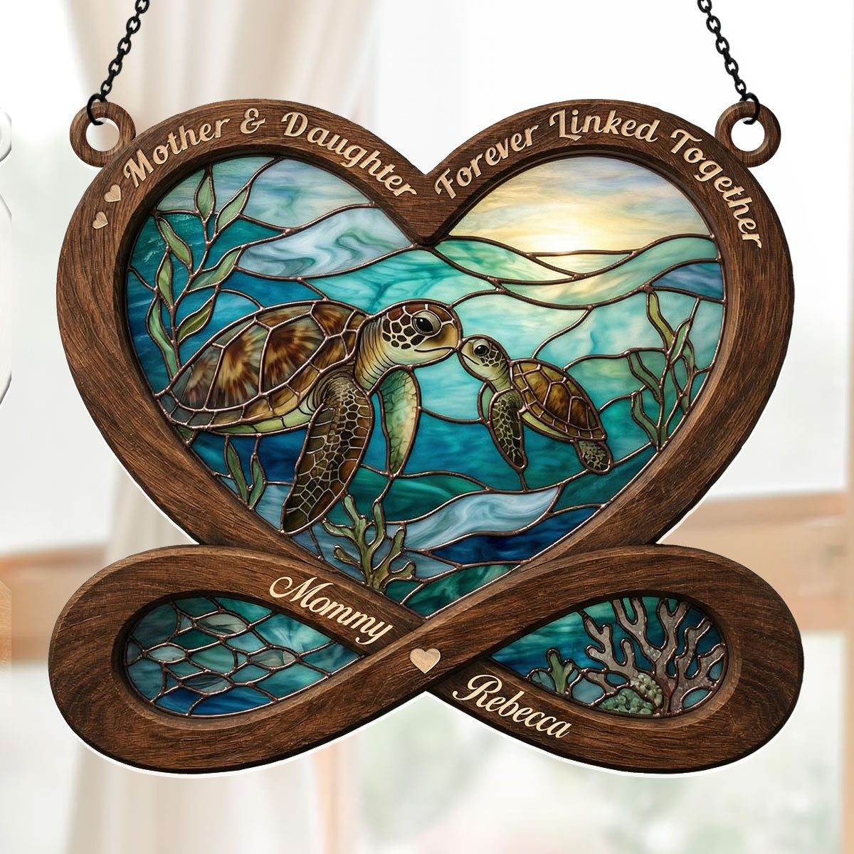 Forever Linked Together - Personalized Acrylic Suncatcher