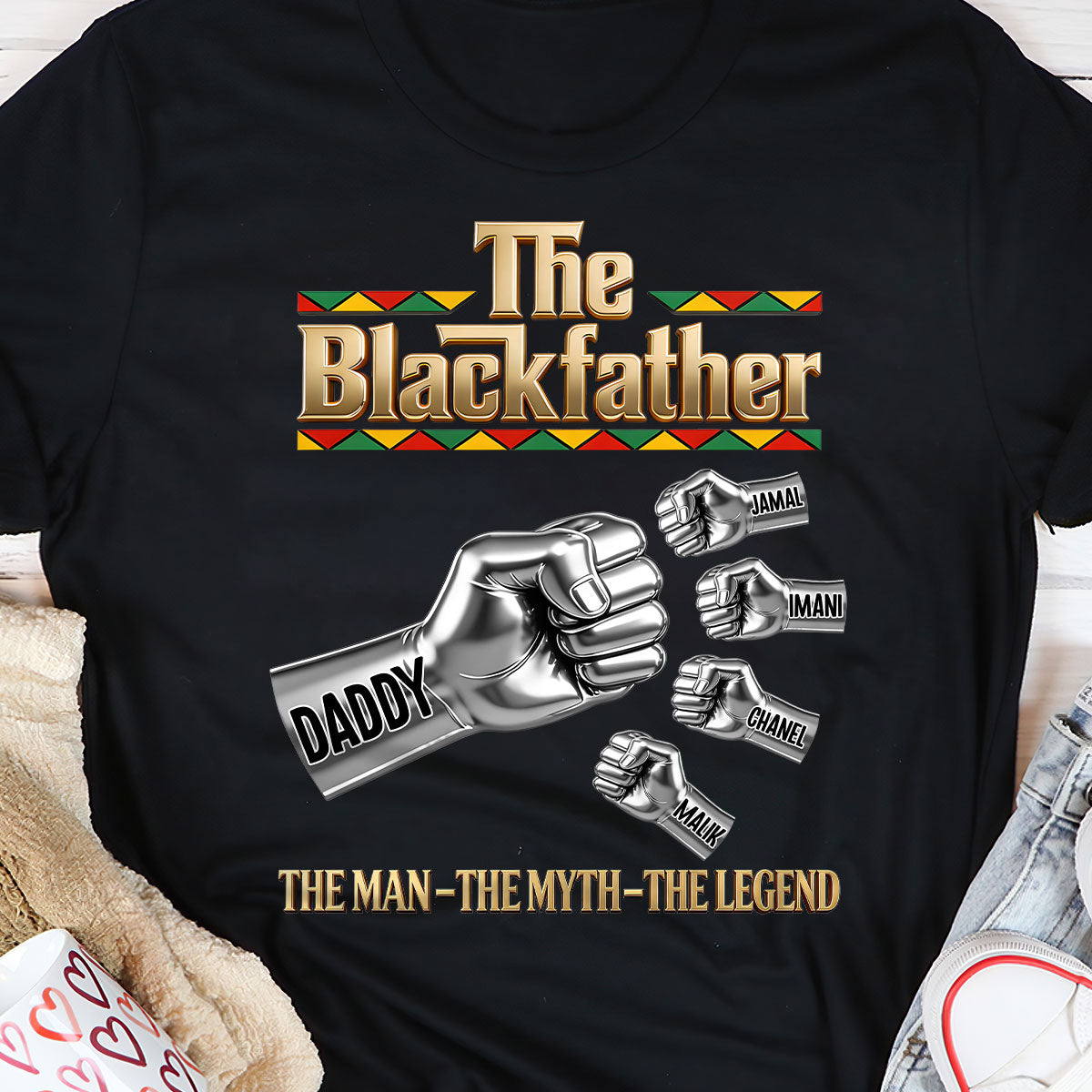 The Blackfather  - Personalized 2D Unisex T-shirt