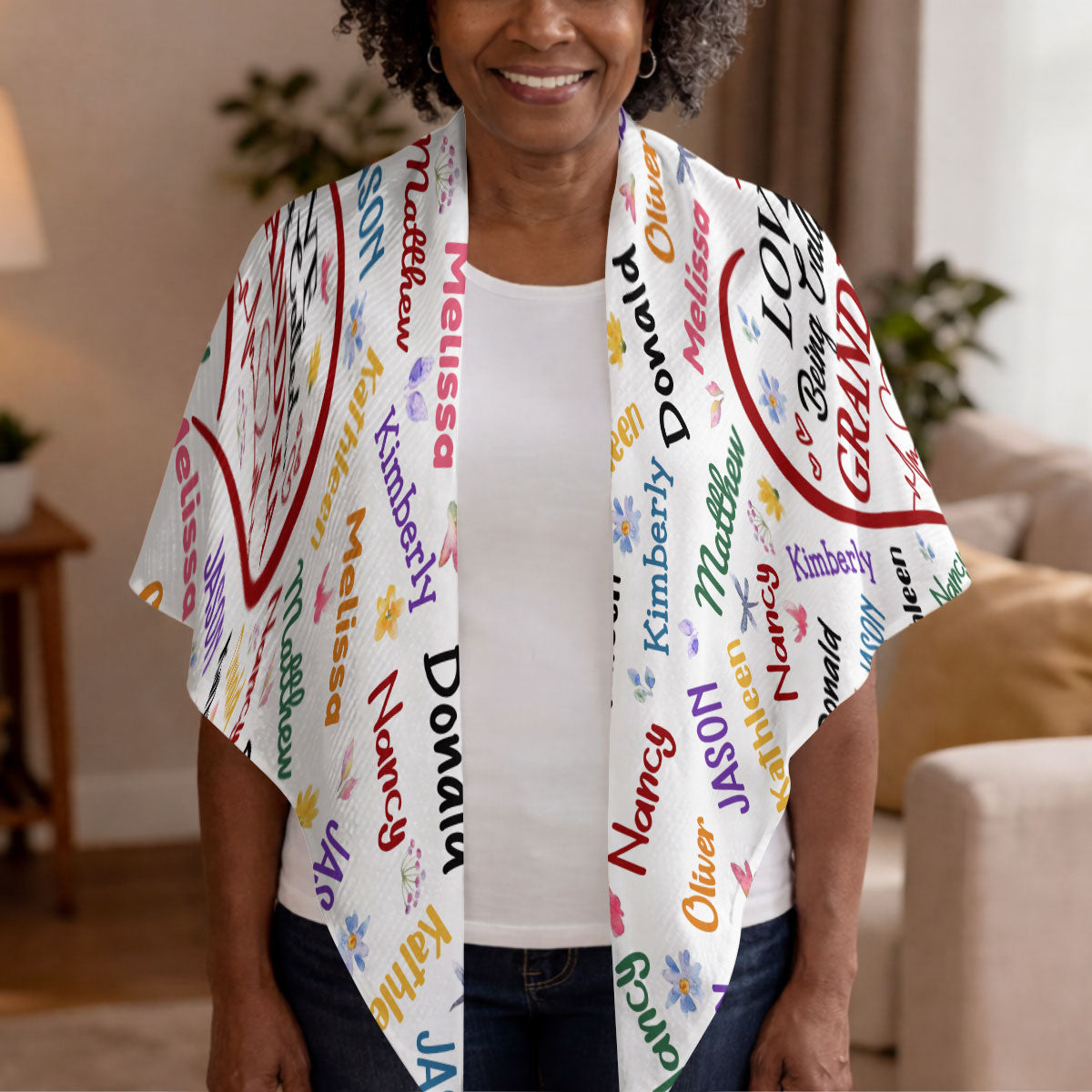 Love Being Called Grandma - Personalized Shawl Wrap