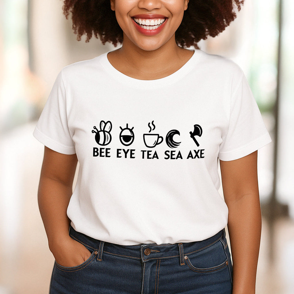 Bee Eye Tea Sea Axe -  2D Unisex T-shirt