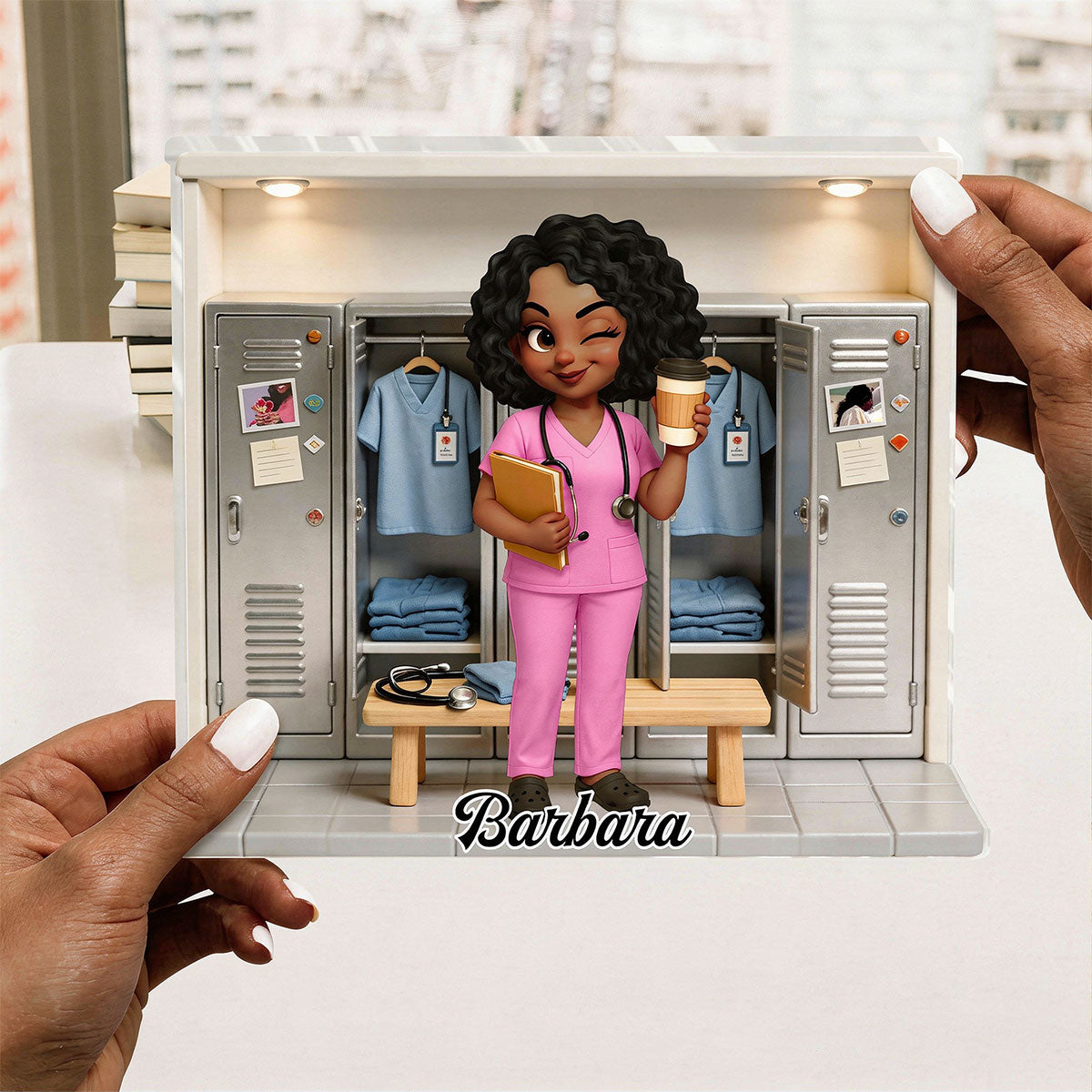 Nurse's Locker Room - Personalized Custom Shaped Acrylic Plaque