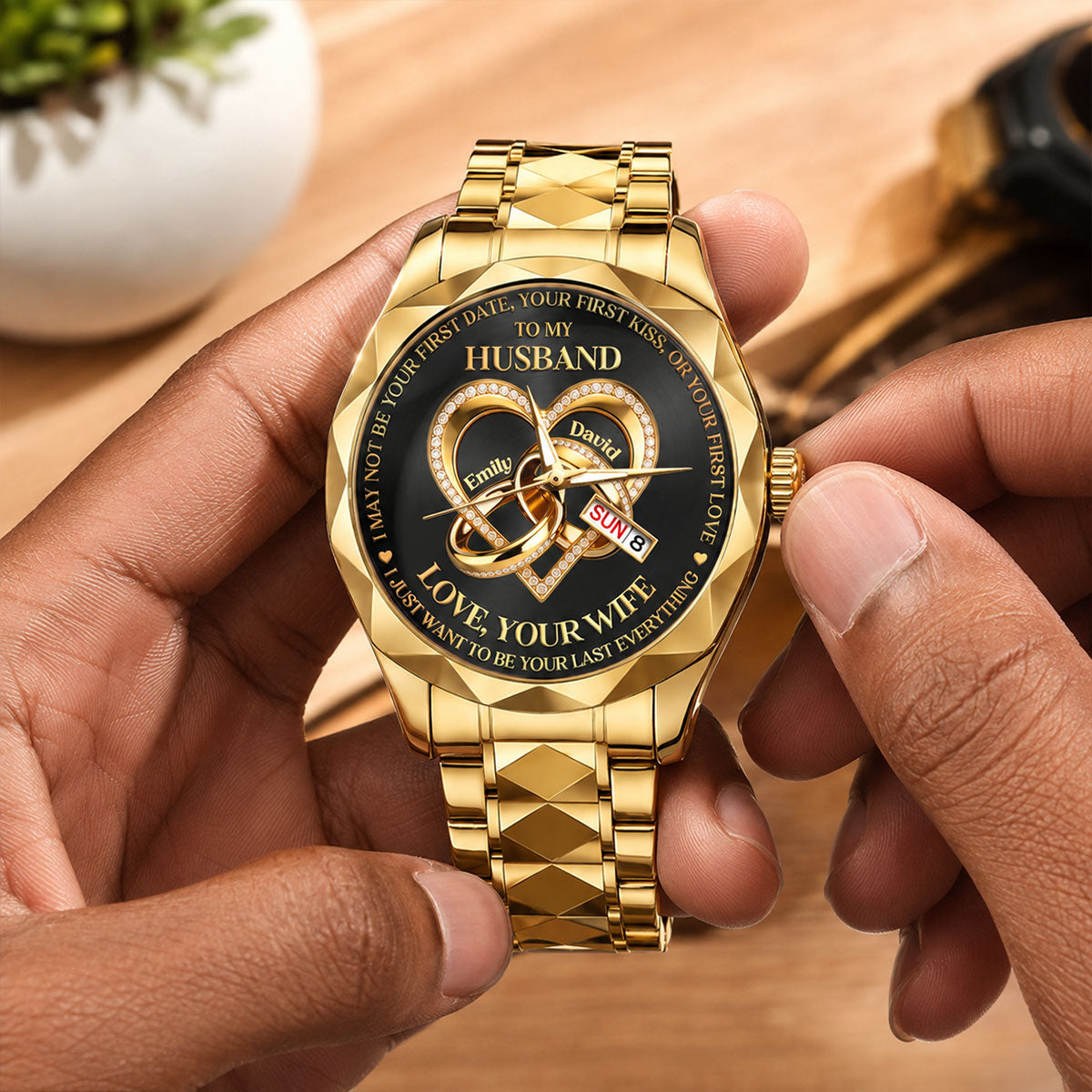 Be Your Last Everything - Personalized Men's Wrist Watch