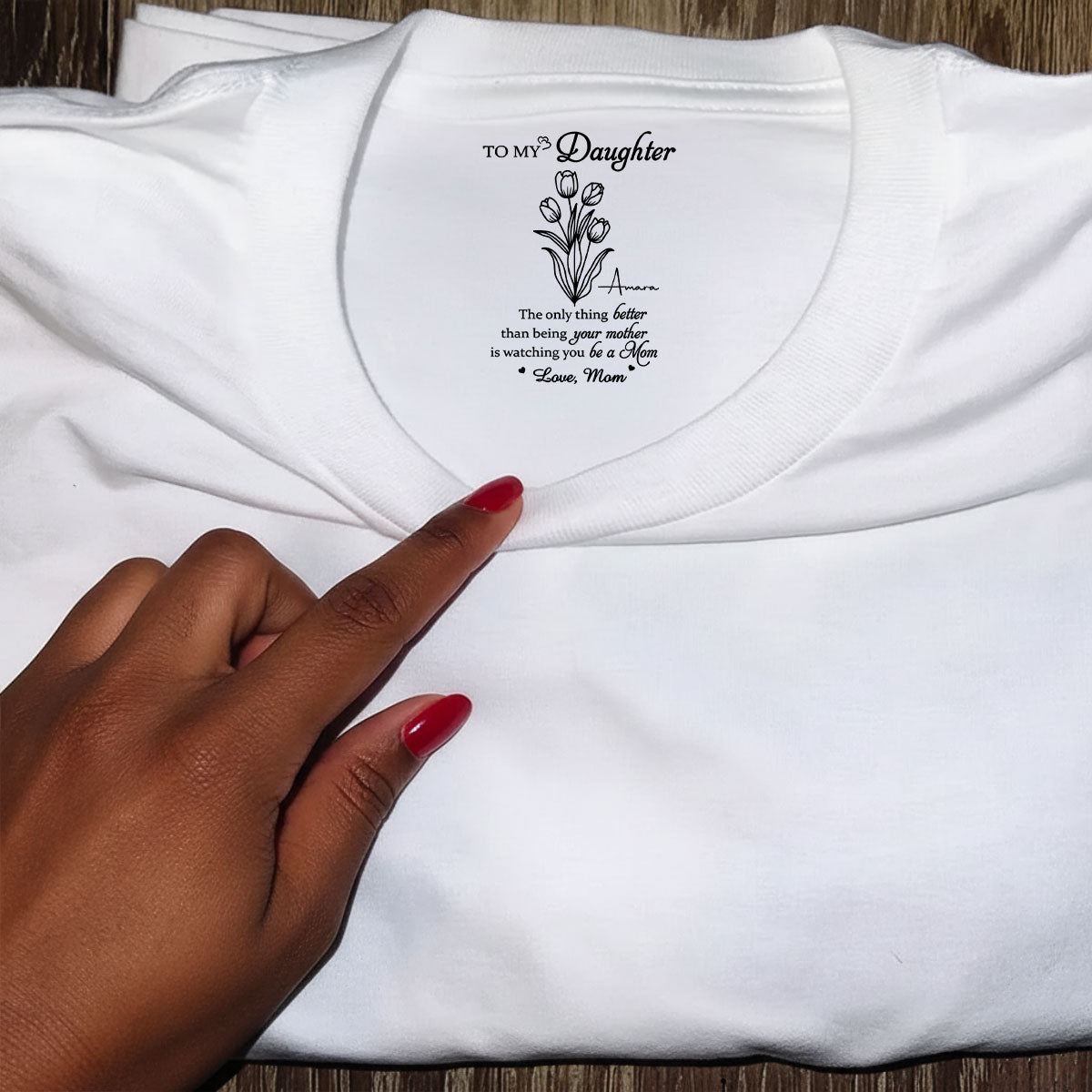 The Only Thing Better Than Being Your Mother - Personalized Shirt With Design Inner Neck