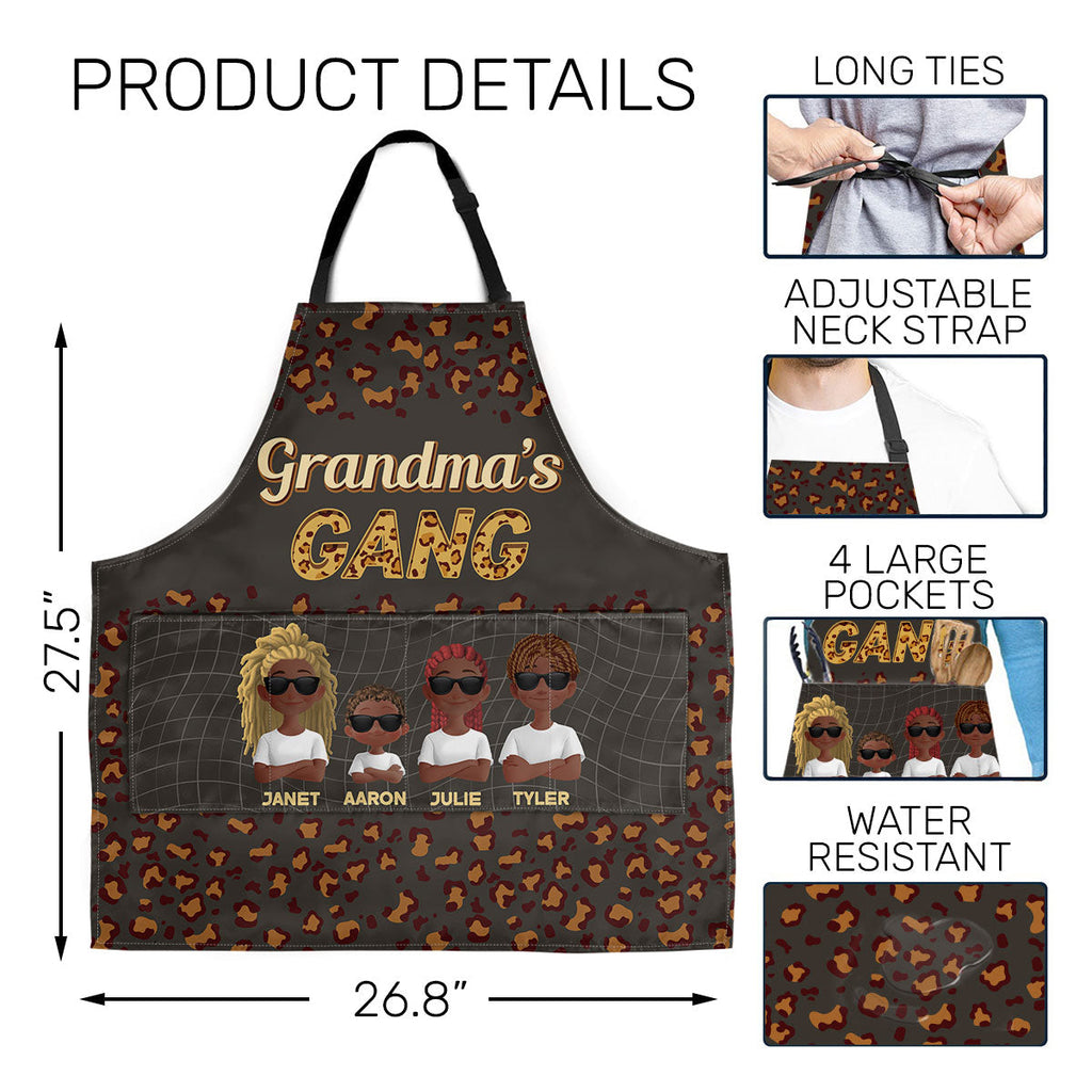 Grandma's Gang - Personalized Apron With Pocket