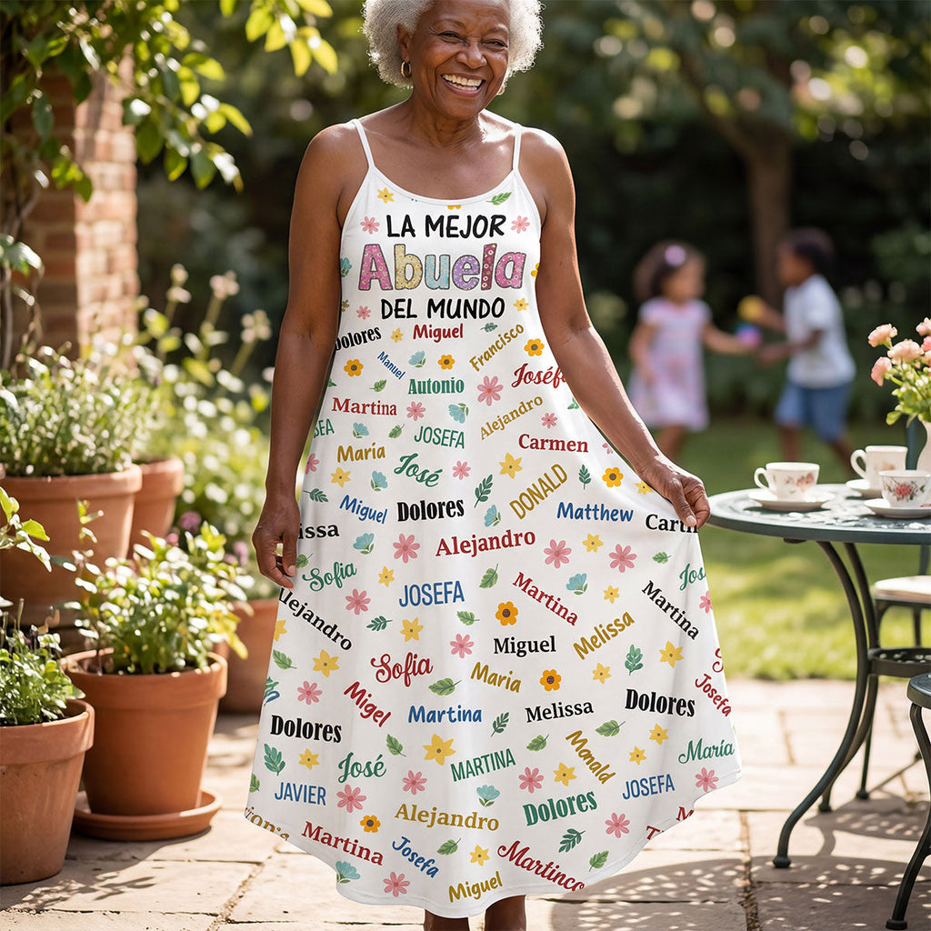 La Mejor Abuela Del Mundo - Personalized Maxi Dress